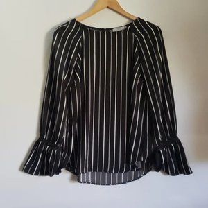 Dalia Striped Blouse Sz S